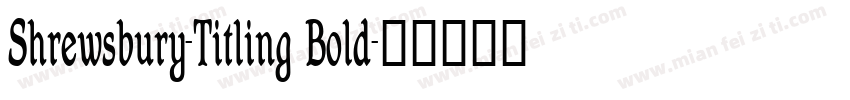 Shrewsbury-Titling Bold字体转换
